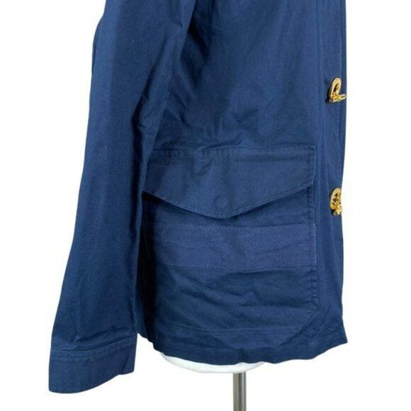 Lauren Ralph Lauren Navy Jacket Gold Toggles Medium - Picture 5 of 7